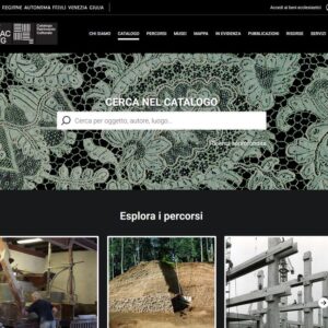 home page catalogo beni culturali regione Friuli Venezia Giulia